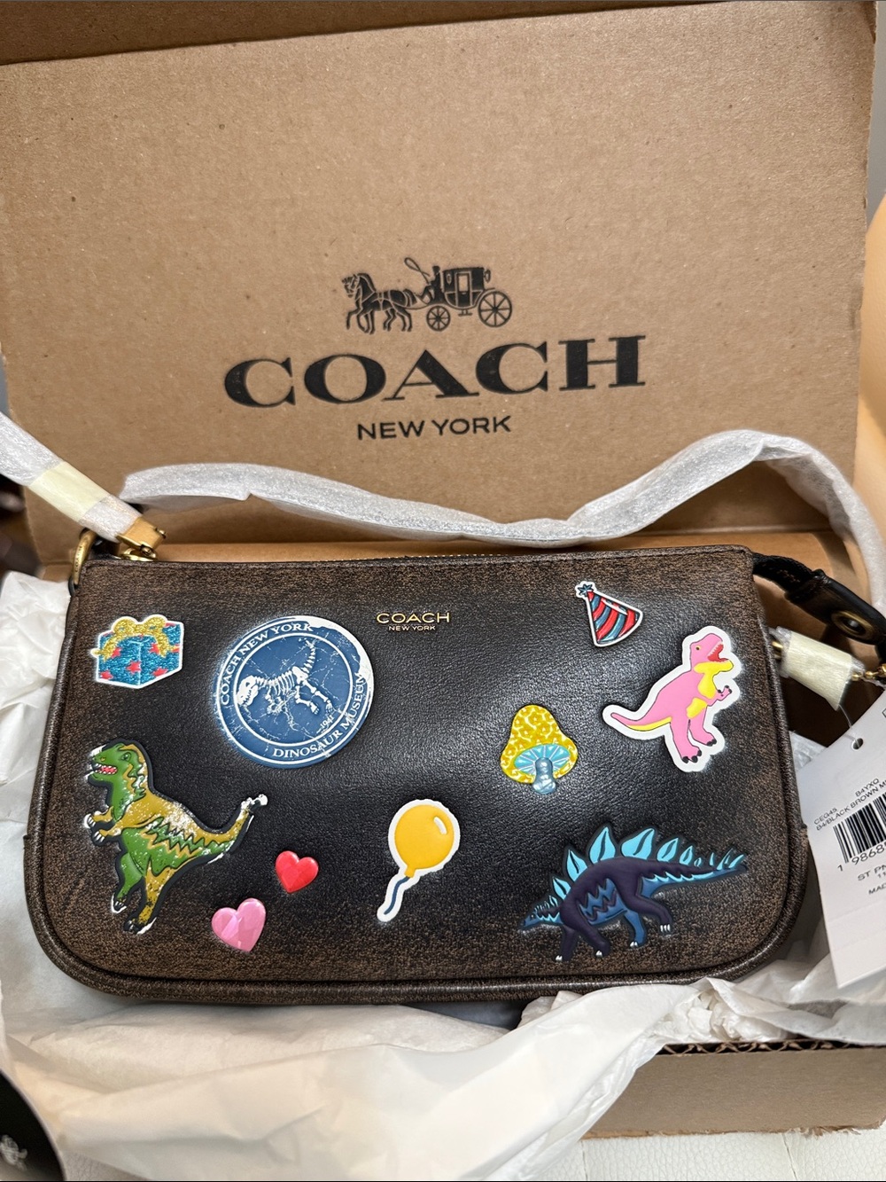 Coach Rexy 10th Anniversary loved leather Plaza 18 CEG45 Sticker Print
